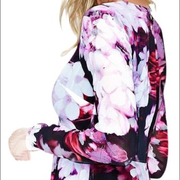 Marciano High Low Floral Fusion Dress - Picture 2 of 6